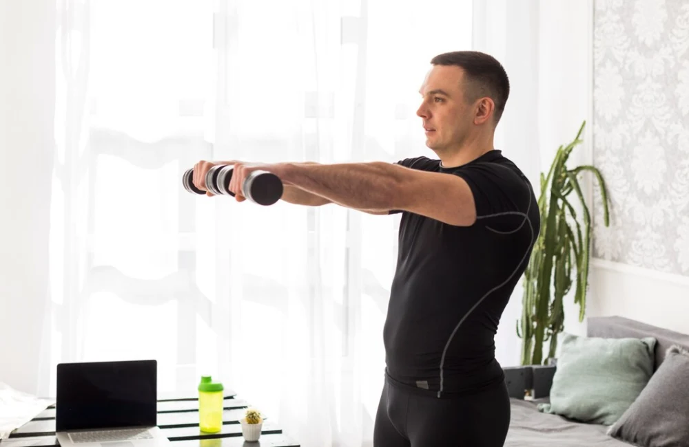 تمرینات سرشانه در خانه