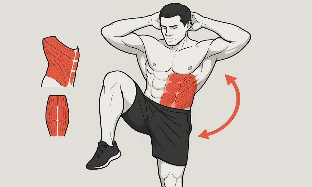 شکم کراس ایستاده