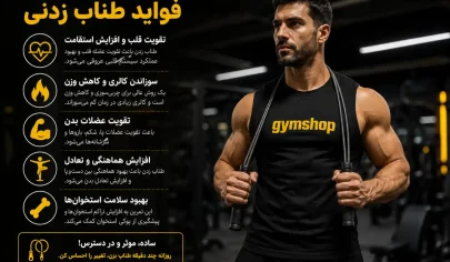 فواید طناب زدن برای مردان و زنان - خواص طناب زنی برای لاغری و چربی سوزی-خواص طناب زدن-جیم شاپ
