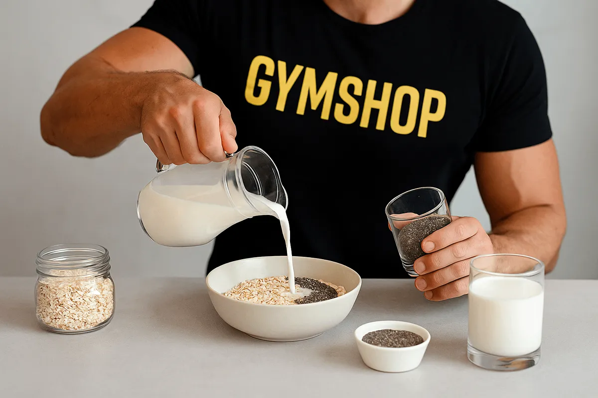 طرز تهیه اوتمیل با شیر و دانه چیا-جیم شاپ