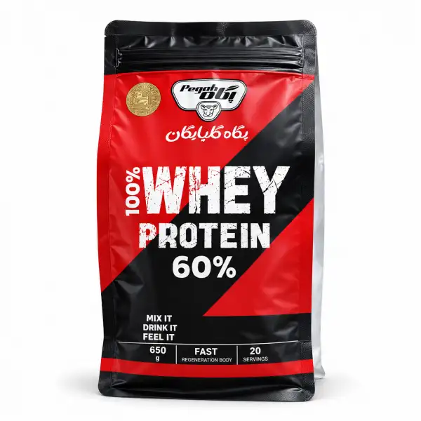 پروتئین وی گلپایگان 60 درصد 650 گرمی-جیم شاپ