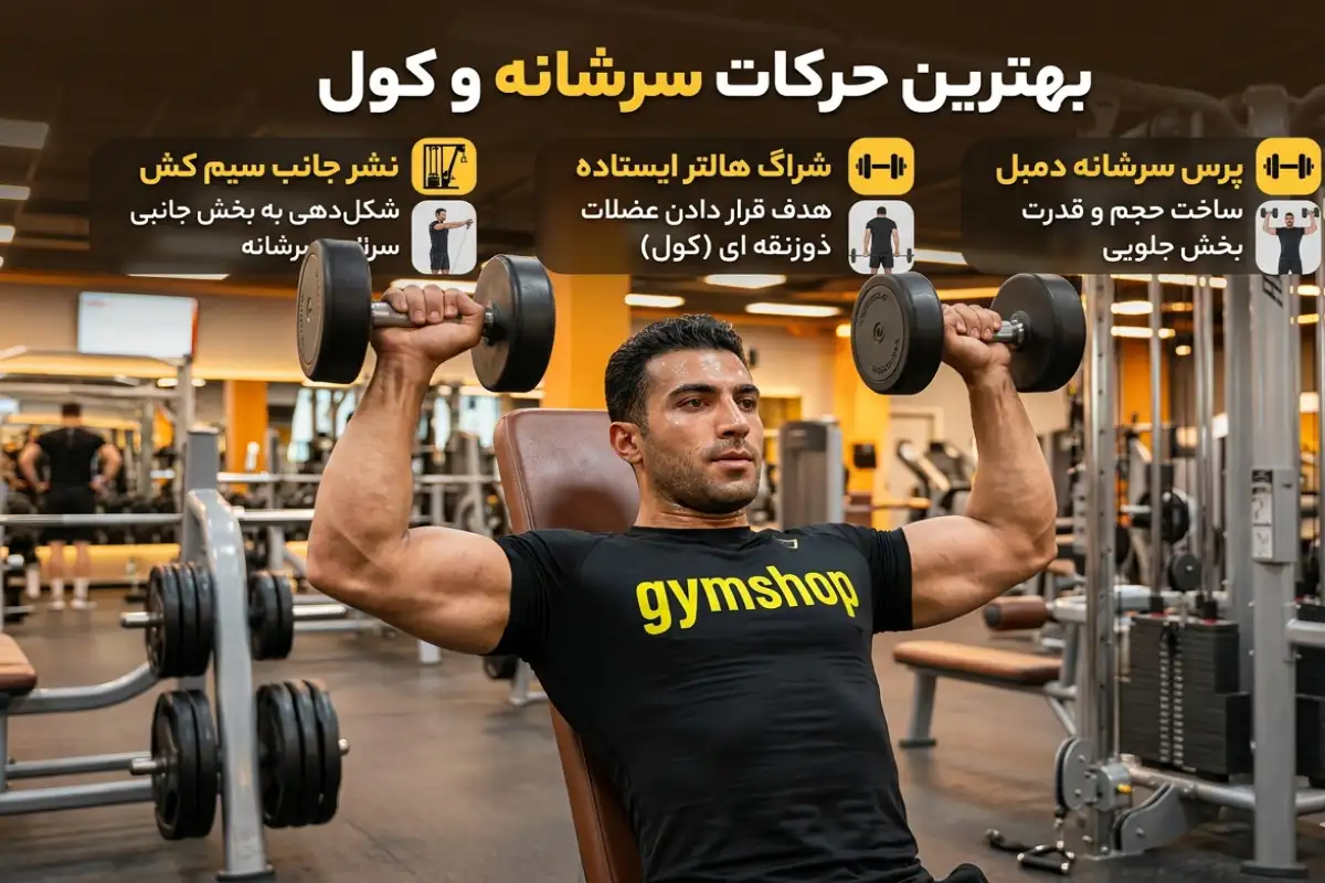 بهترین حرکات سرشانه و کول-بهترین تمرینات سرشانه و کول-جیم شاپ