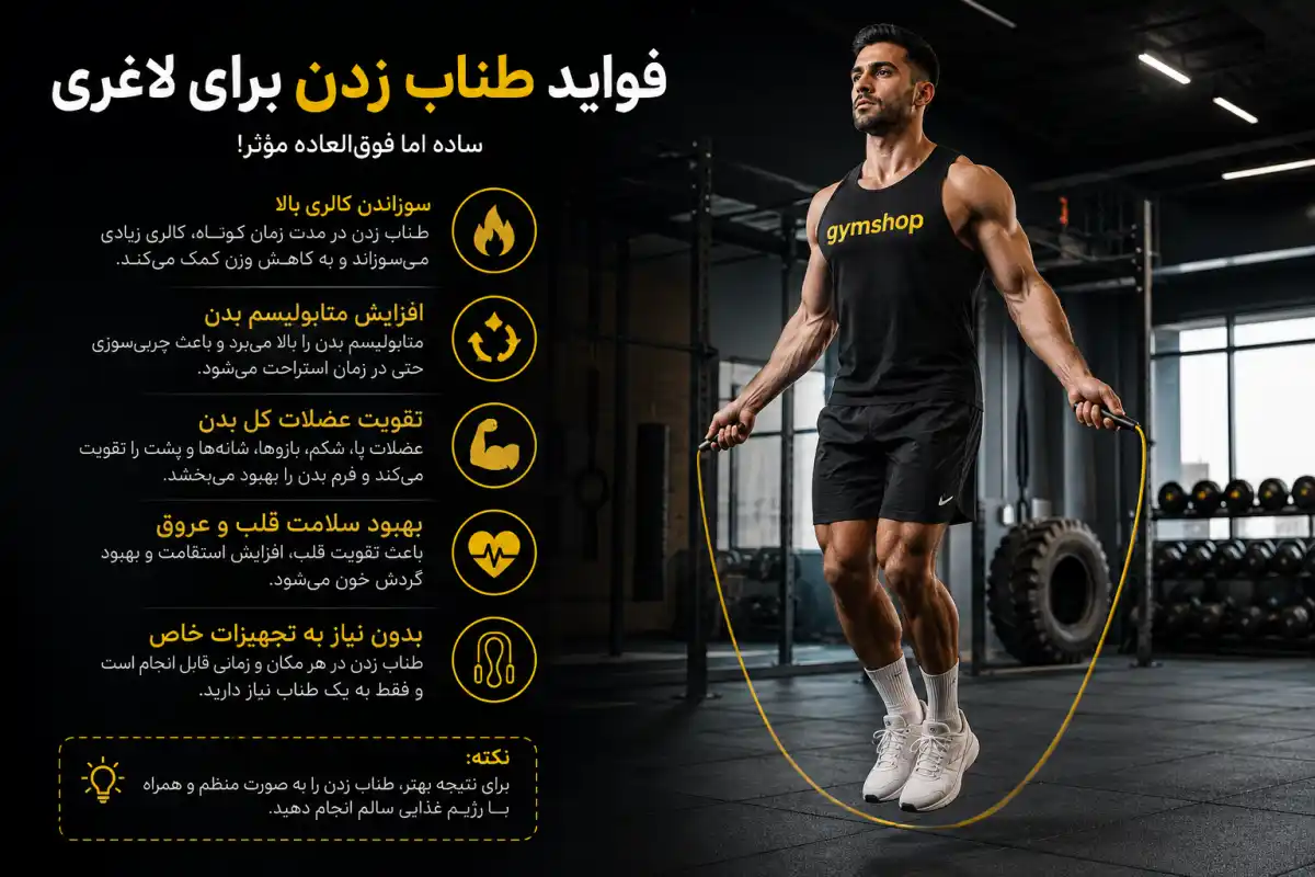 فواید طناب زدن برای لاغری-جیم شاپ وبلاگ علمی سلامت و ورزش