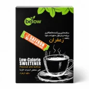 ساشه شیرین کننده اریتریتول و استویا برند بیلو با طعم زعفران-استویا زعفران-جیم شاپ فروشگاه محصولات رژیمی